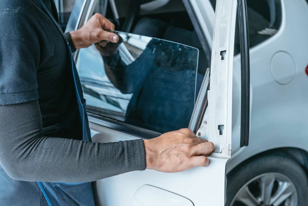 installation of a car window